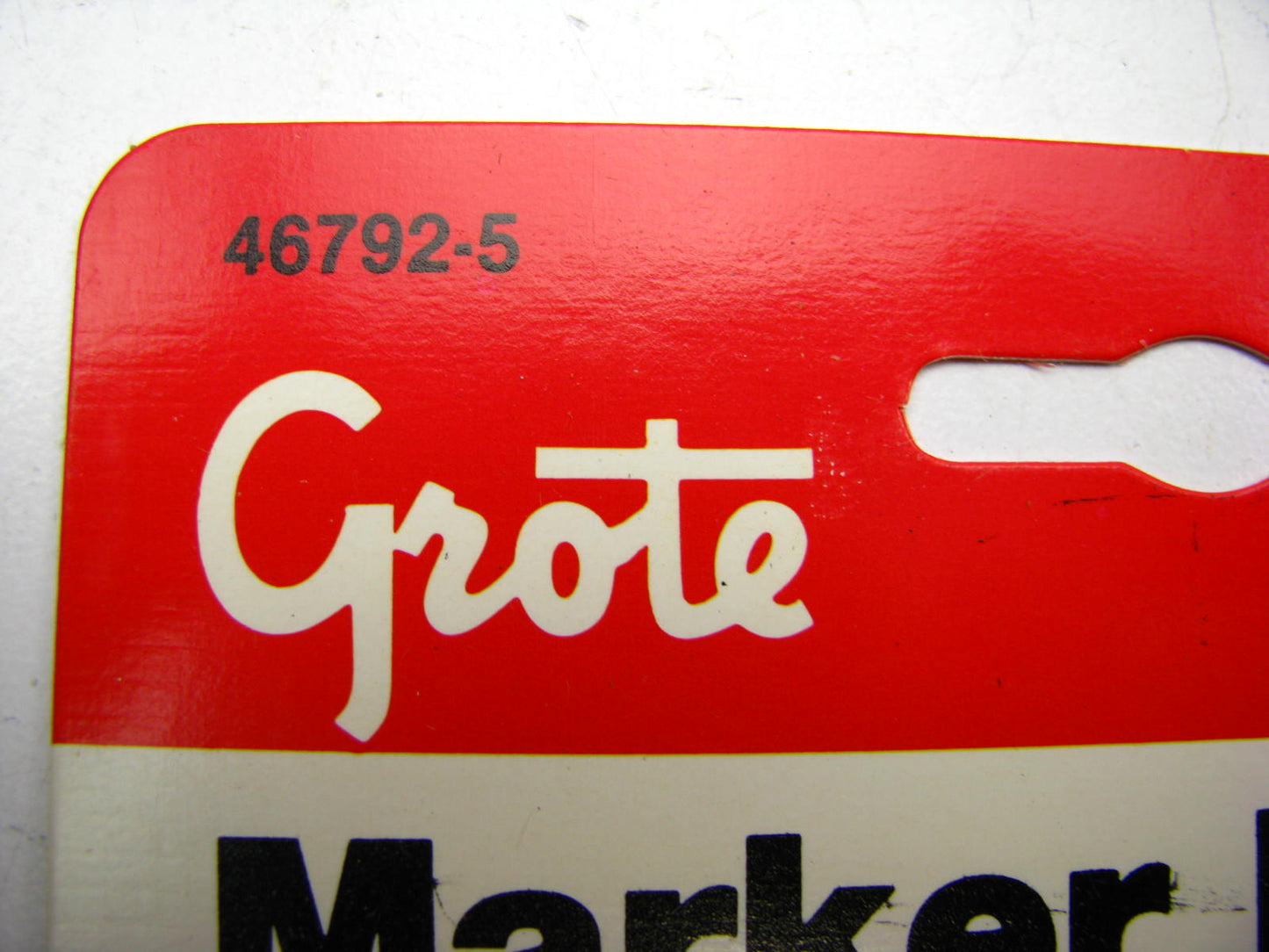 Grote 46792-5 Duramold Rectangle Square Corner Marker Lamp Light RED