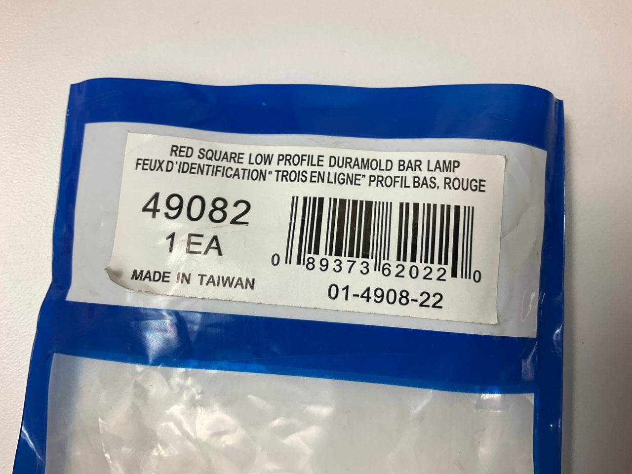 Grote 49082 Low-Profile Red Marker Lamp Light Bar, Square Corner Style
