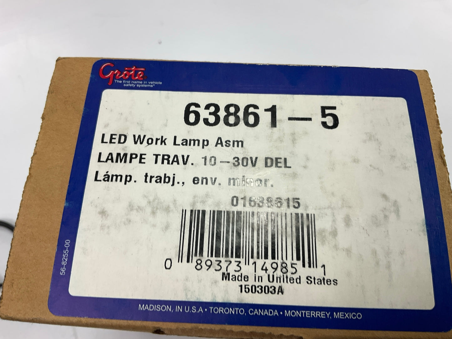 Grote 63861 T36 Trilliant 36 LED Work Light Lamp, Integrated Bracket & Pigtail