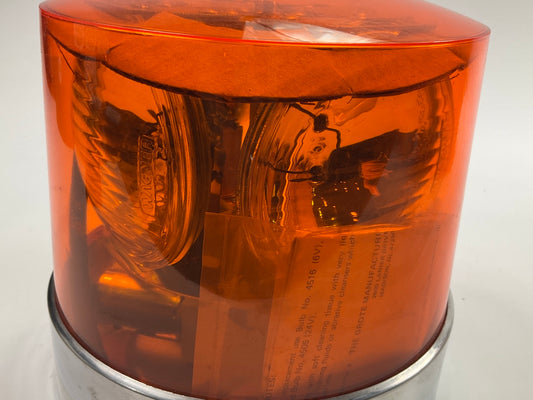 Grote 76203 Amber Compact Four Sealed Beam Rotating Roto Beacon 8-3/8'' 12 Amp