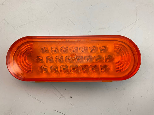 Grote 77363 Oval Amber LED Strobe Light Lamp, 6'' Long, 1 Amp, 12V