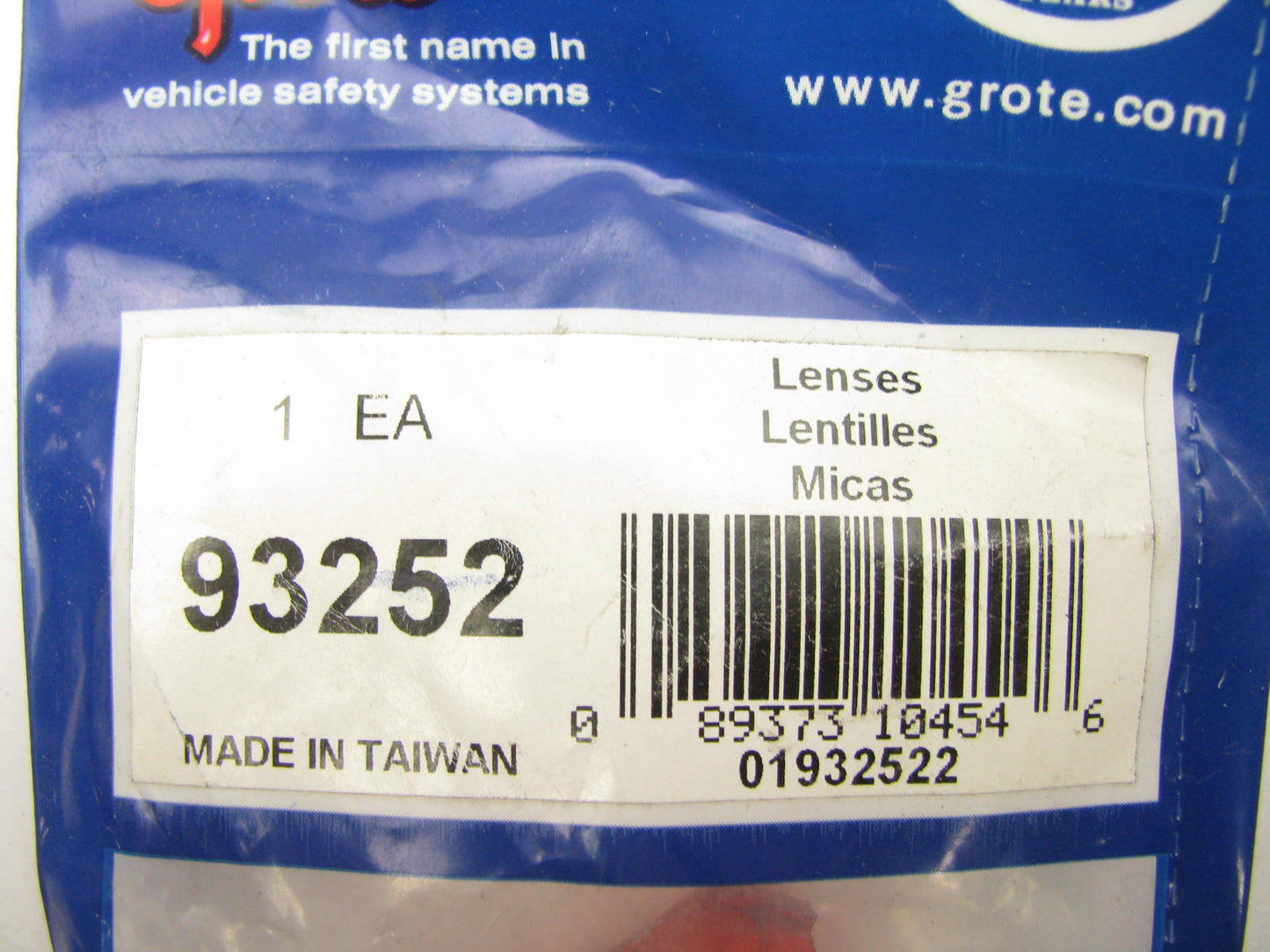 Grote 93252 Clearance Side Marker Replacement Peak Lens For 45512 45522