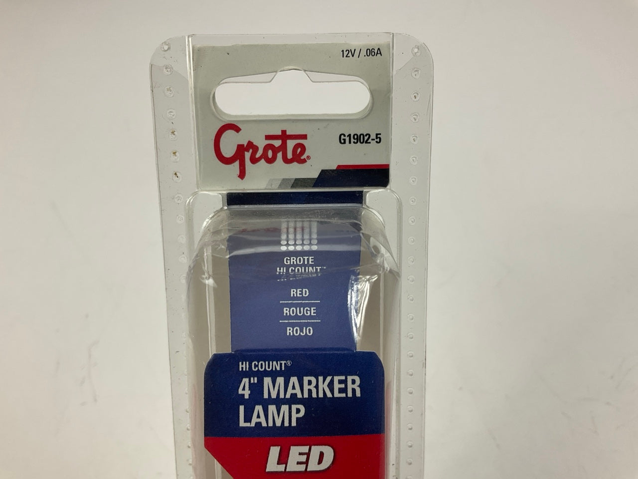 Grote G1902-5 Hi Count Red 3-Diode LED Clearance Marker Light Lamp