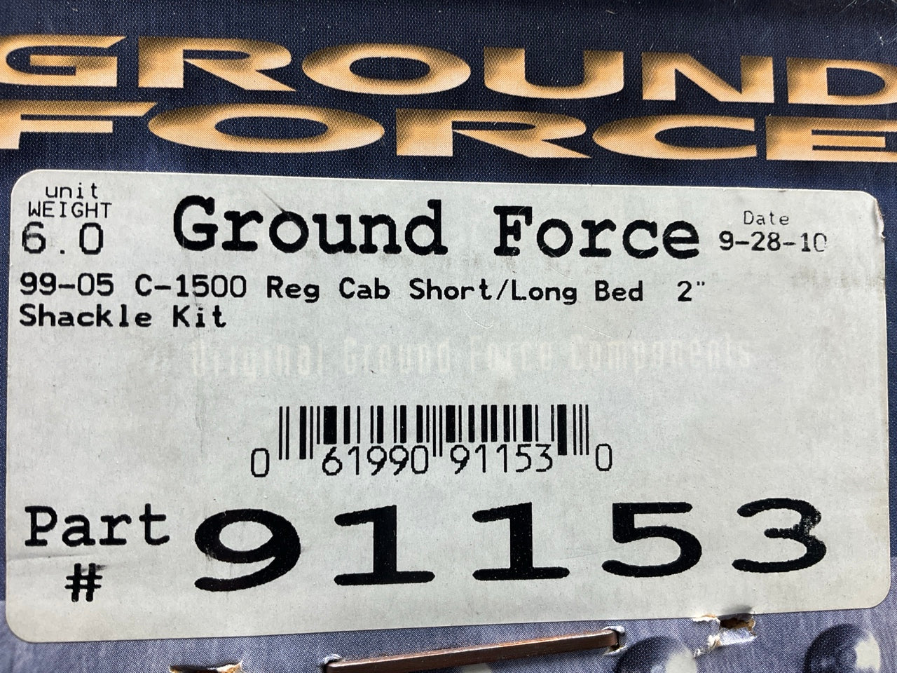 Ground Force 91153 2'' Rear Lowering Leaf Spring Shackle Kit - 2'' Drop