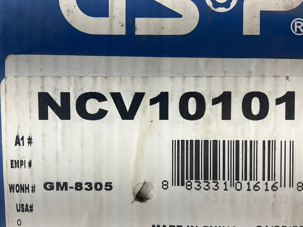 GSP NCV10101 Rear Left CV Axle Assembly
