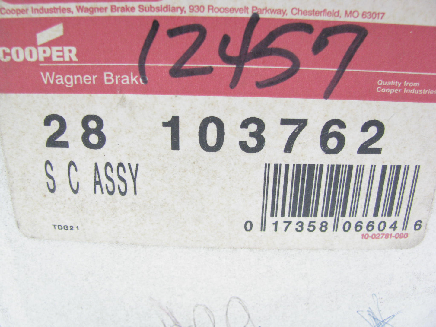 Guardian 28-103762 Manual Transmission Clutch Slave Cylinder