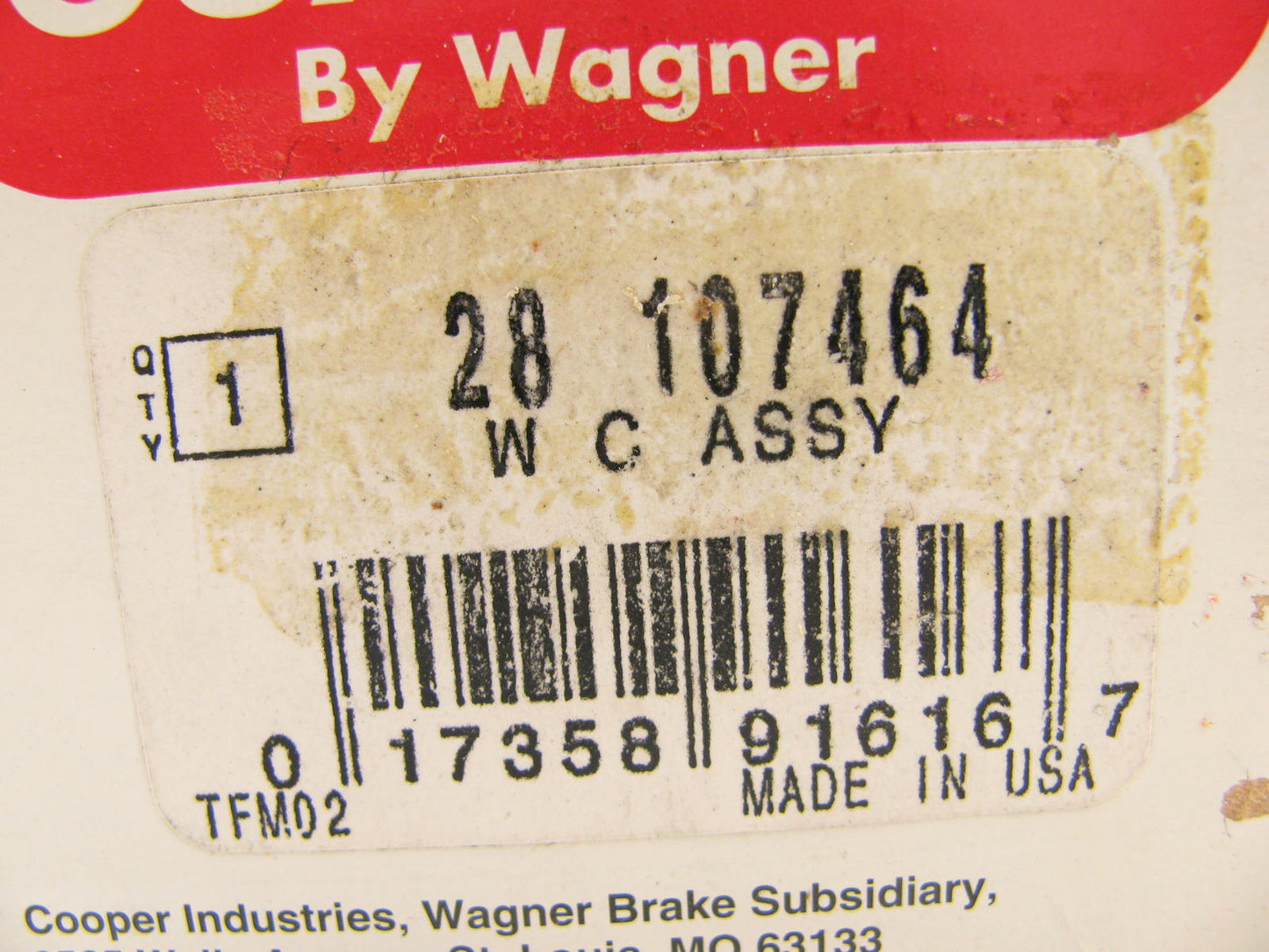 Guardian 28-107464 Drum Brake Wheel Cylinder - Rear Left - WC107464