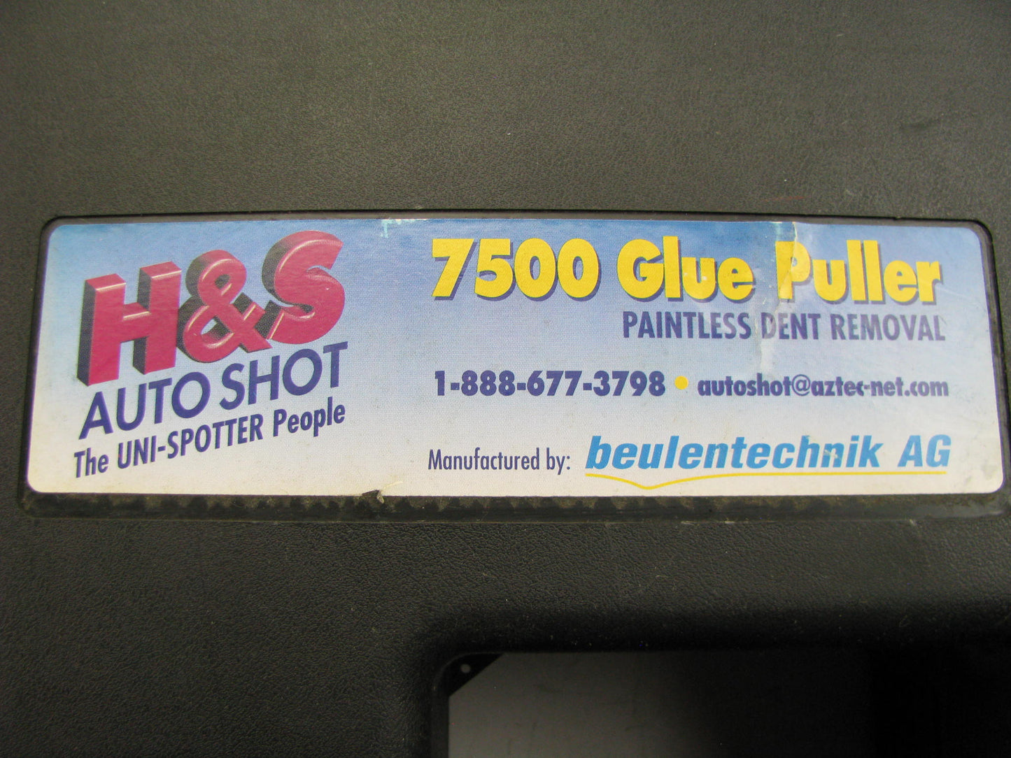 VERY LIGHTLY USED H&S Autoshot 7500 Glue Puller Paintless Dent Removal Tool Kit