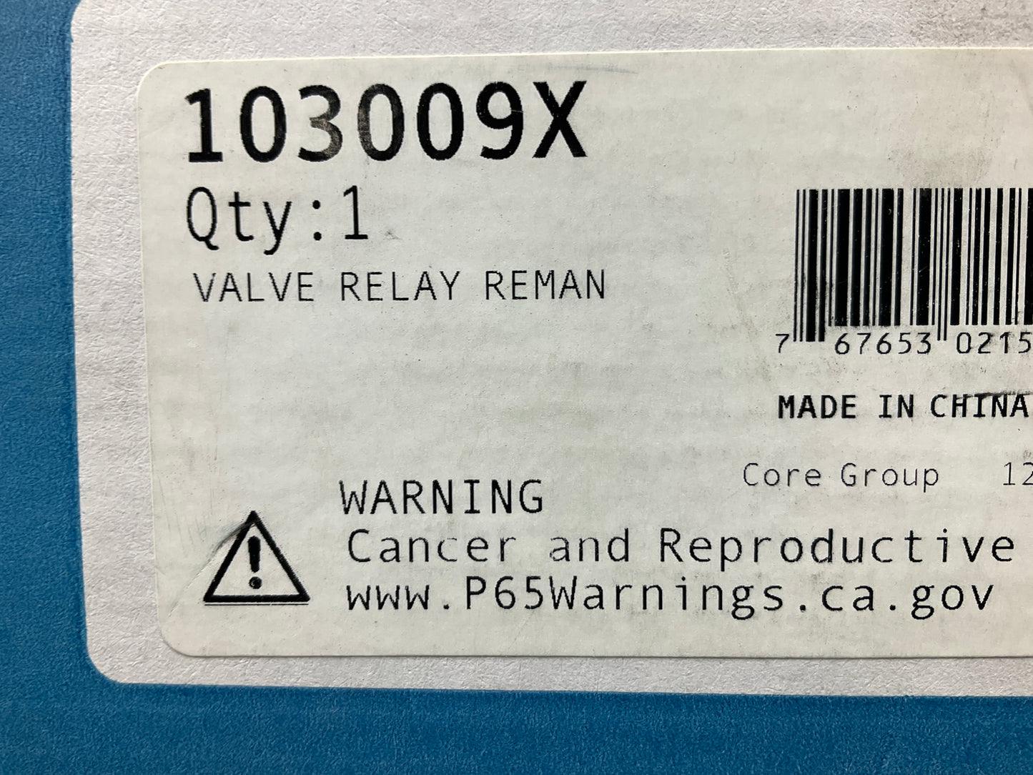 REMAN. Haldex 103009X Brake Relay Valve, Bendix R-12H Type