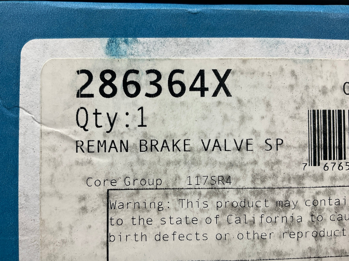 HALDEX 286364X Remanufactured Bendix SR-1 Tractor Spring Brake Control Valve