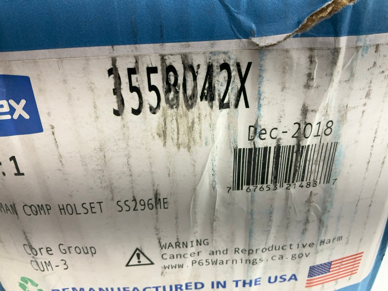 REMAN. Haldex 3558042X Air Brake Compressor Holset SS296ME Mack E6/E7 Engine