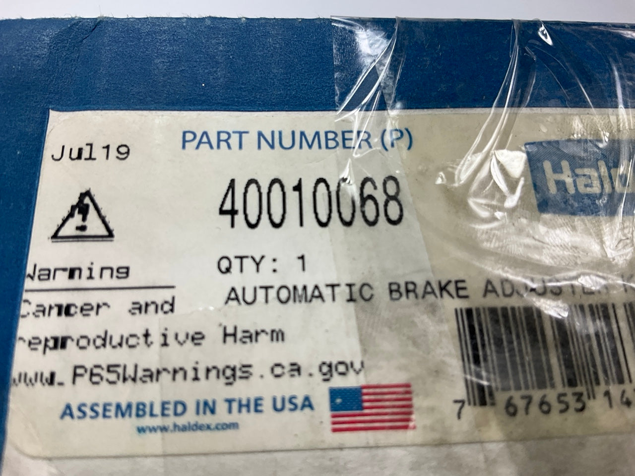 Haldex 40010068 Air Brake Automatic Slack Adjuster Rear 6'' Arm Length 1.5''