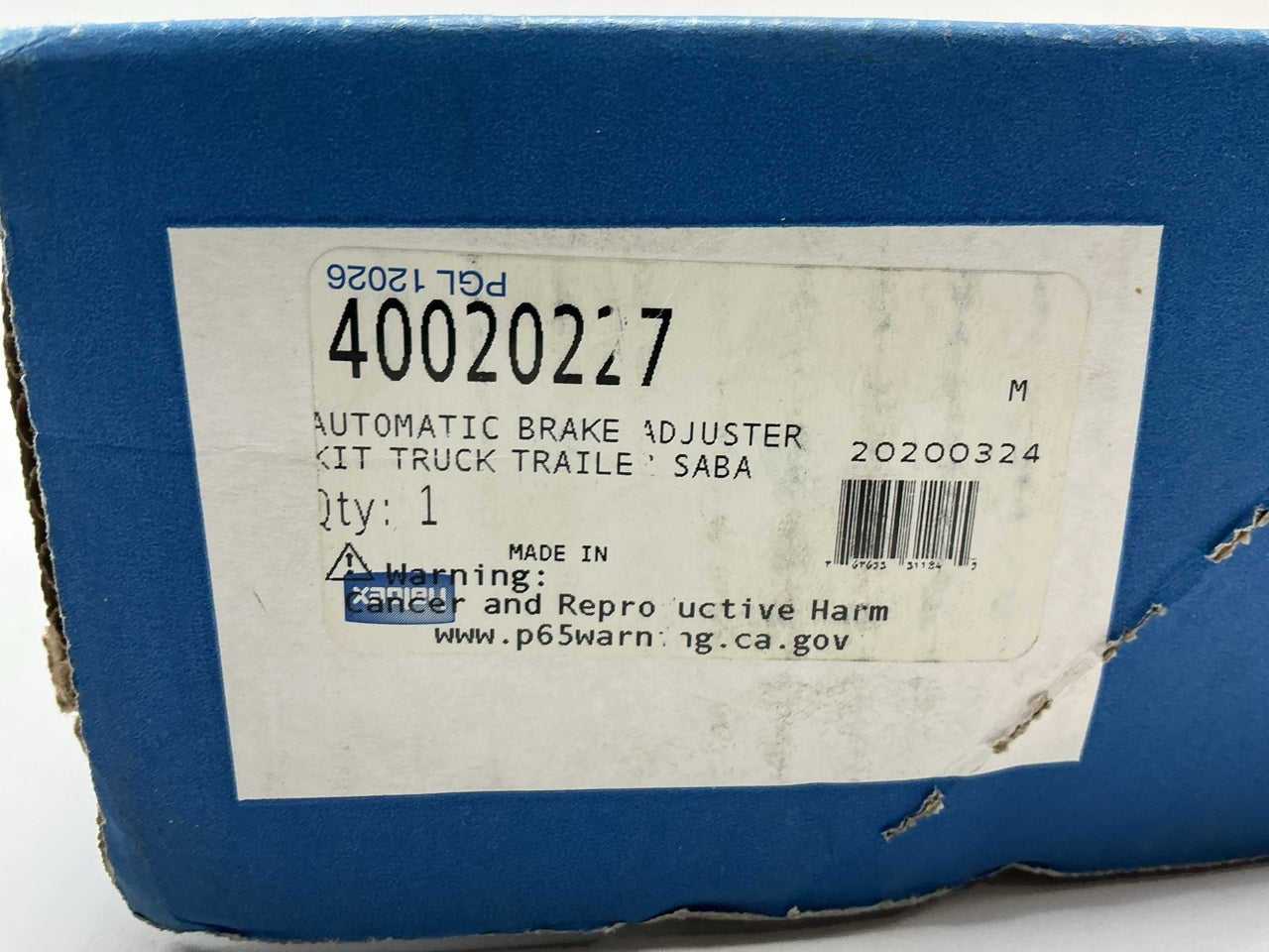 Haldex 40020227 S-ABA Brake Slack Adjuster 1-1/2''-28, 5-1/2'' Arm, 409-26003