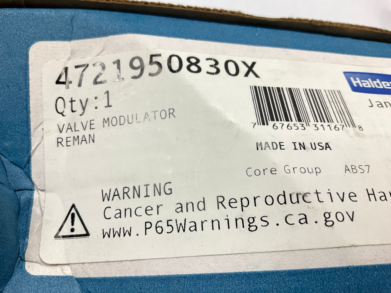 Haldex 4721950830X Meritor WABCO Style ABS Modulator Valve