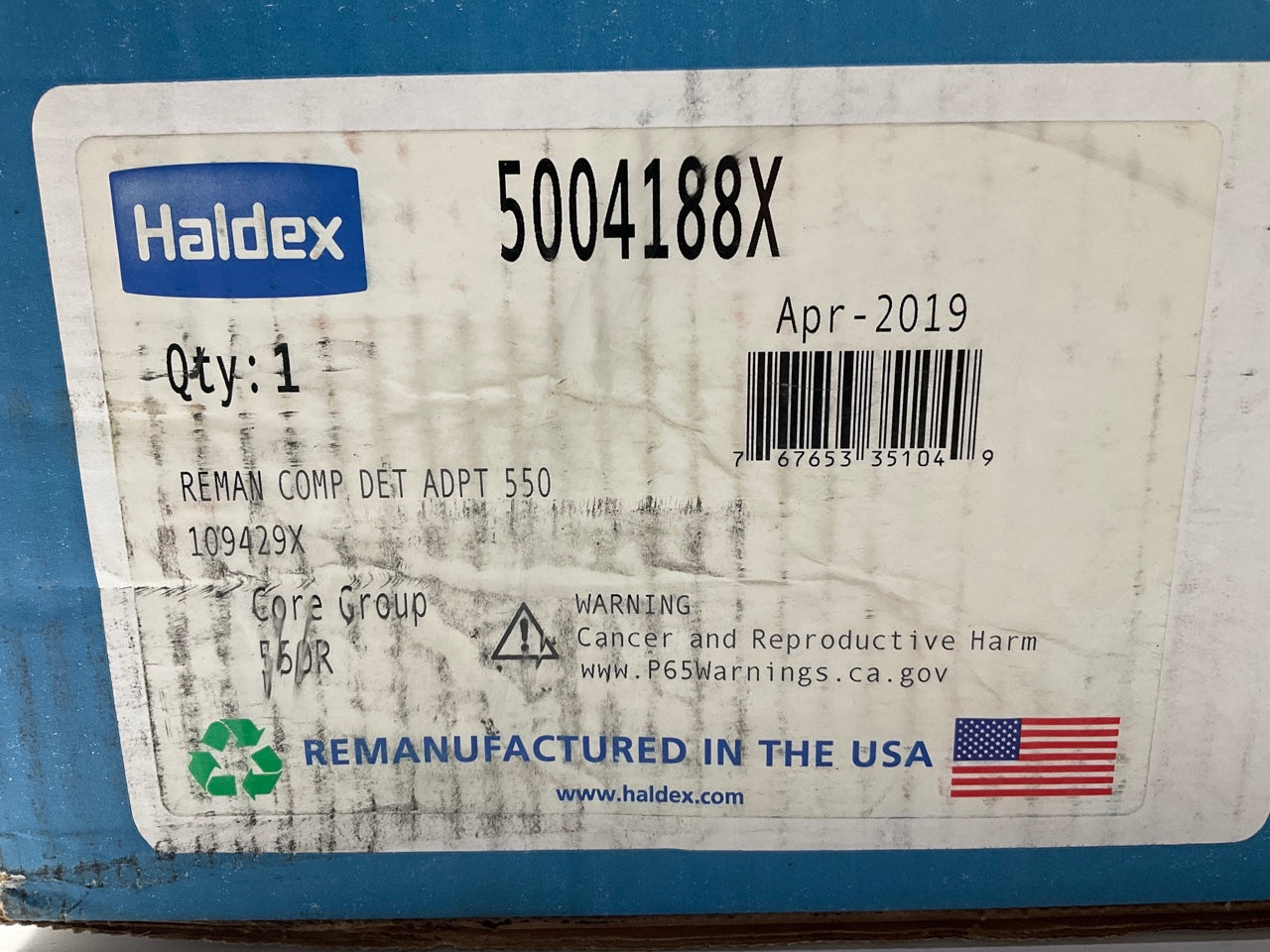 REMAN. Haldex 5004188X Air Brake Compressor, Detroit Diesel 60 Series TF550
