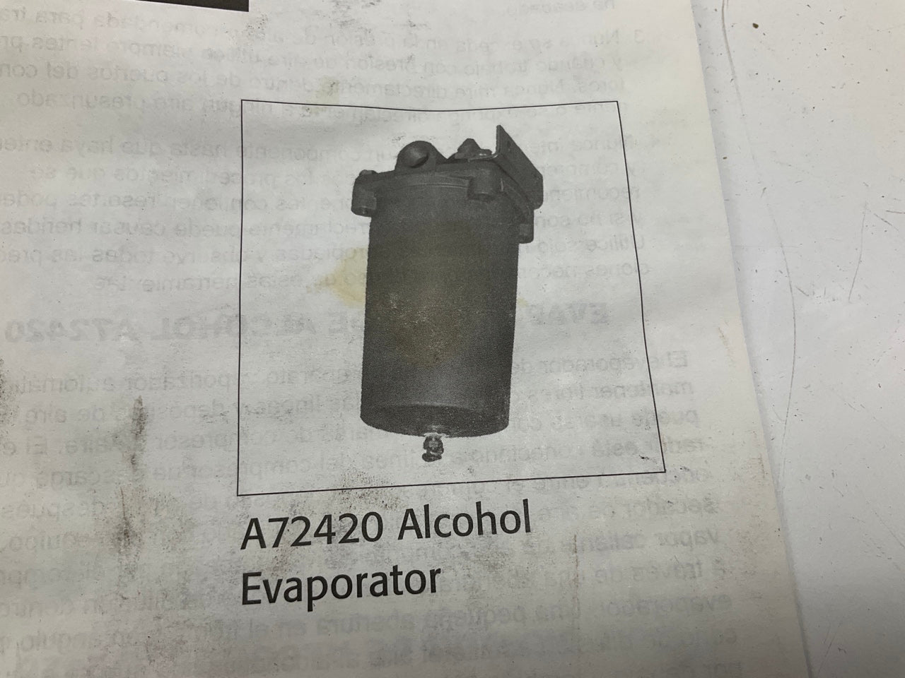 Haldex A72420 Alcohol Evaporator With Safety Valve, 40 Oz. Of Methyl Capacity