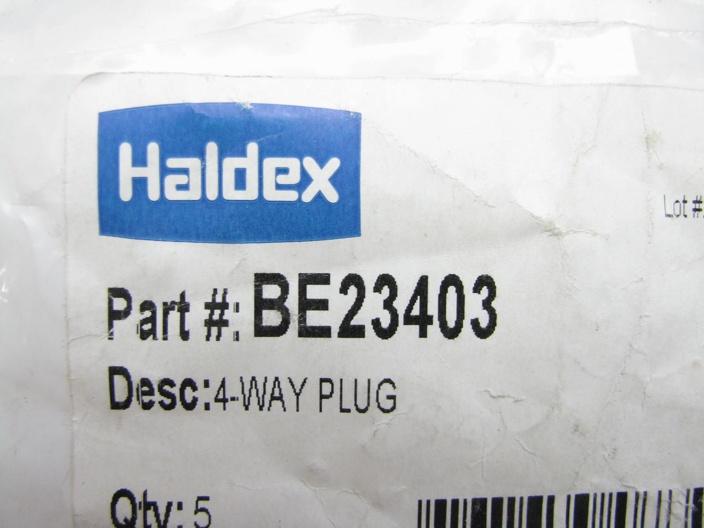 (5) Haldex BE23403 4-Way Plug RV Trailer Camper Trailer Wiring Connector 11-402