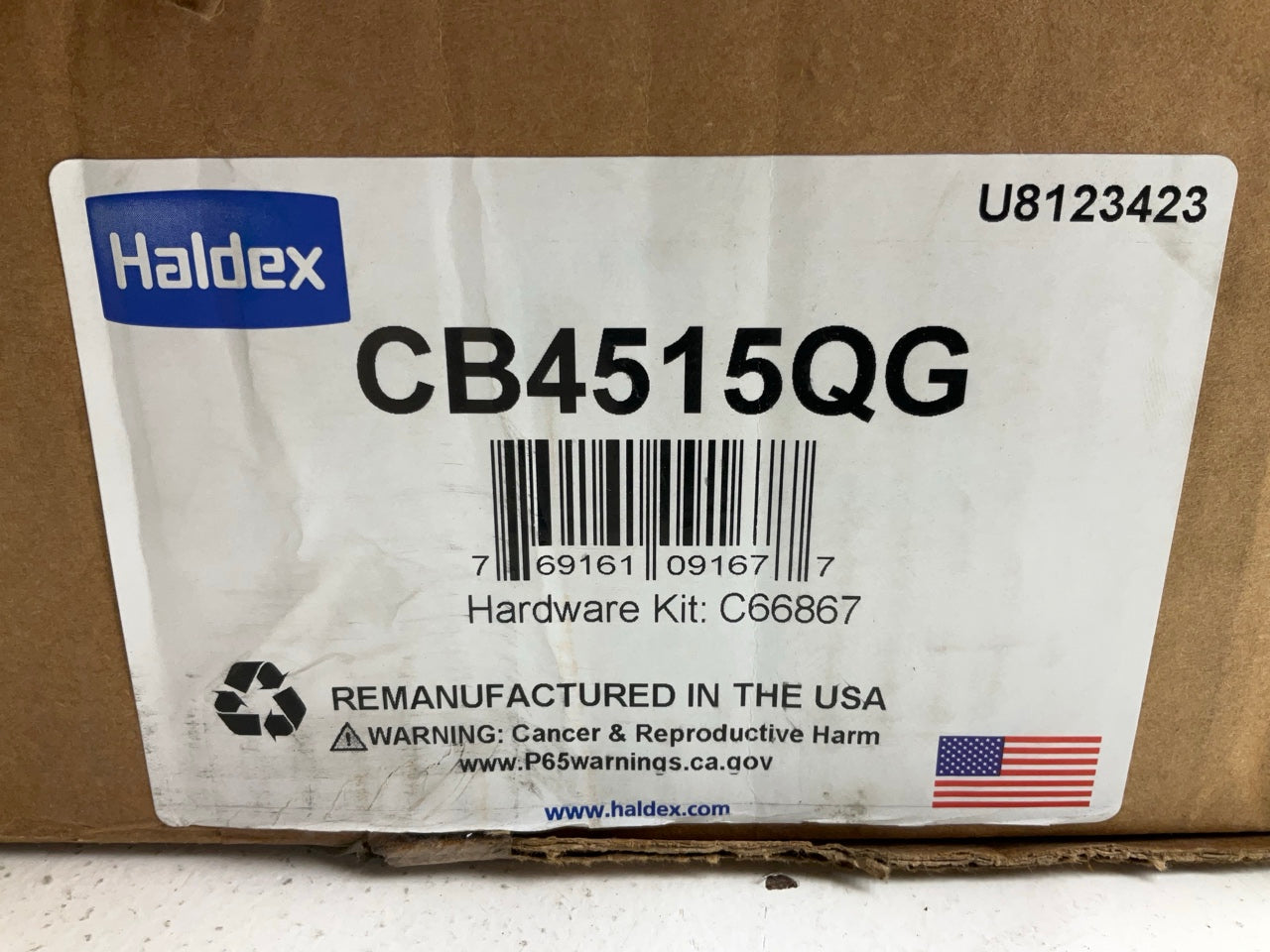 Relined Haldex CB4515QG Brake Shoes 4515Q, 16-1/2''x7'', 23K Lbs (23,000 Lbs)