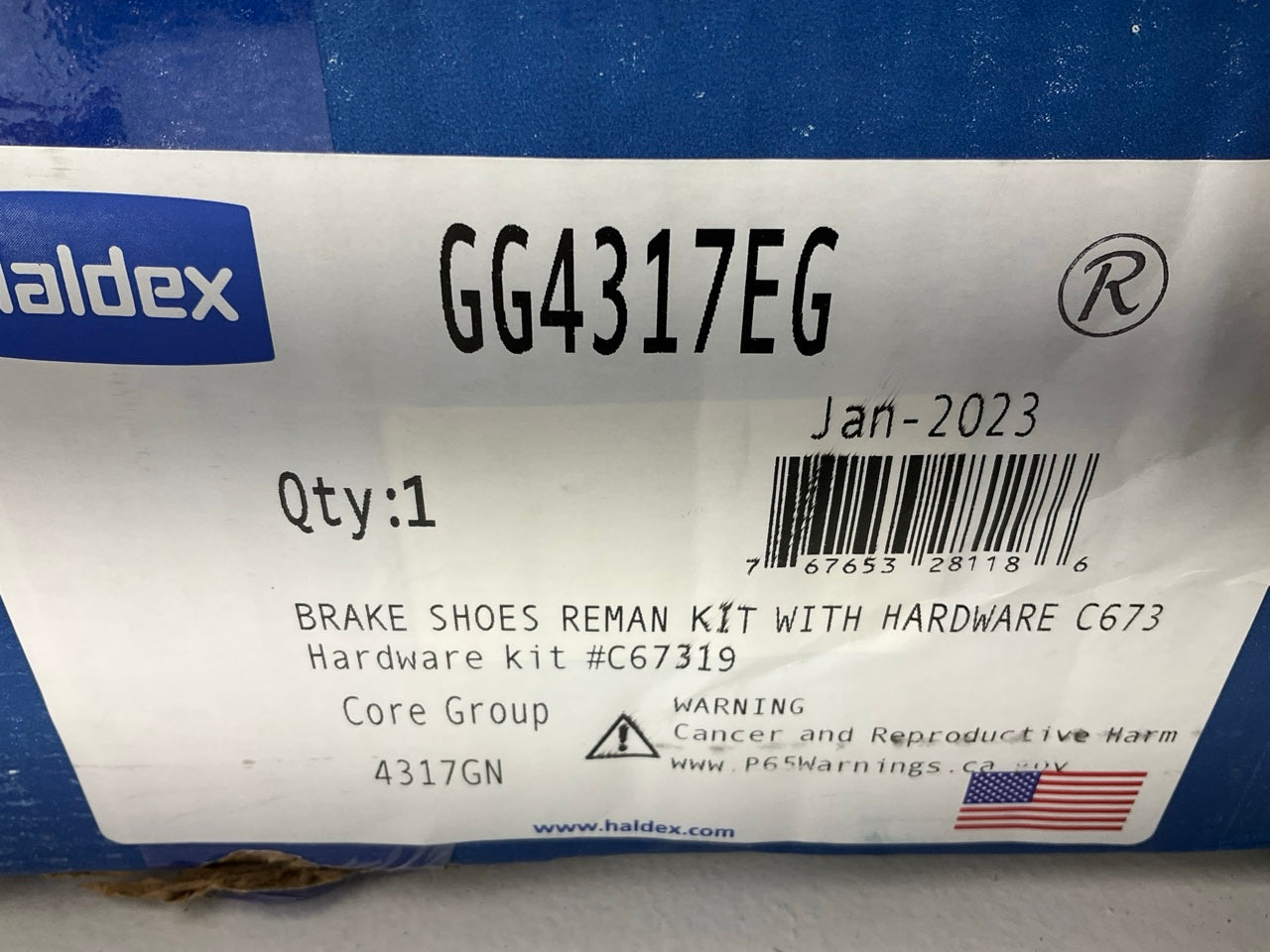 RELINED Haldex GG4317EG Drum Brake Shoes For Eaton 16-1/2'' X 6'' EB Low Mount 23K