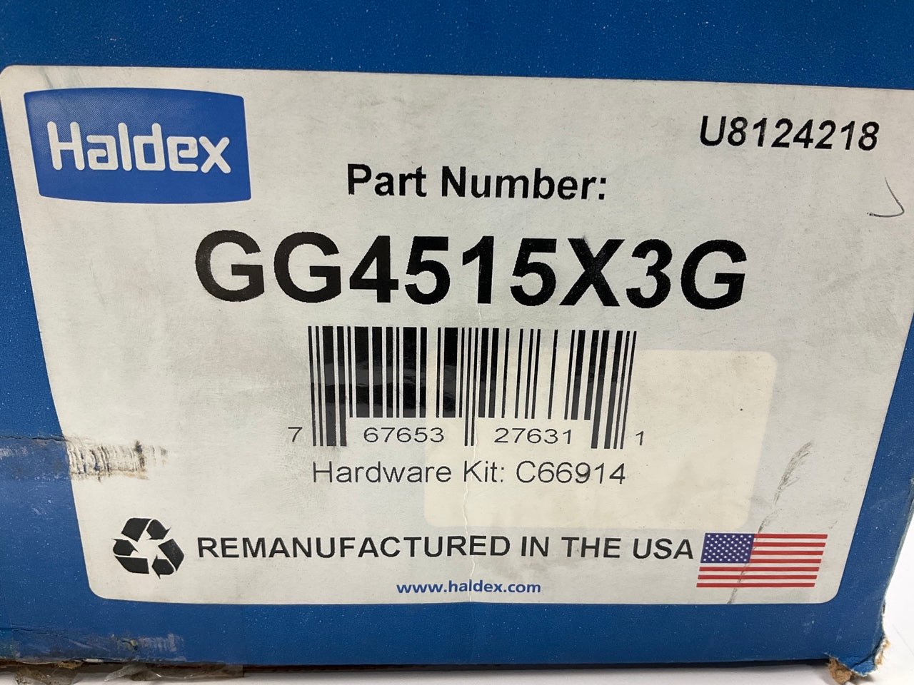 Relined Haldex GG4515X3G Brake Shoes, 16-1/2''x7'', 23K Lbs. For Fruehauf ''XEM''