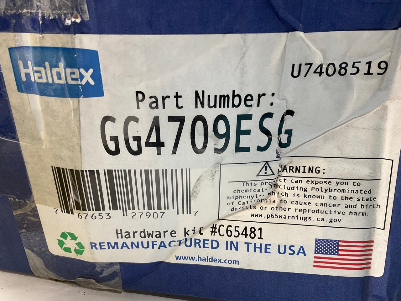 RELINED Haldex GG4709ESG Rear Brake Shoes 16-1/2''X7'', 4709E, 23000 LBs (23K Lbs)
