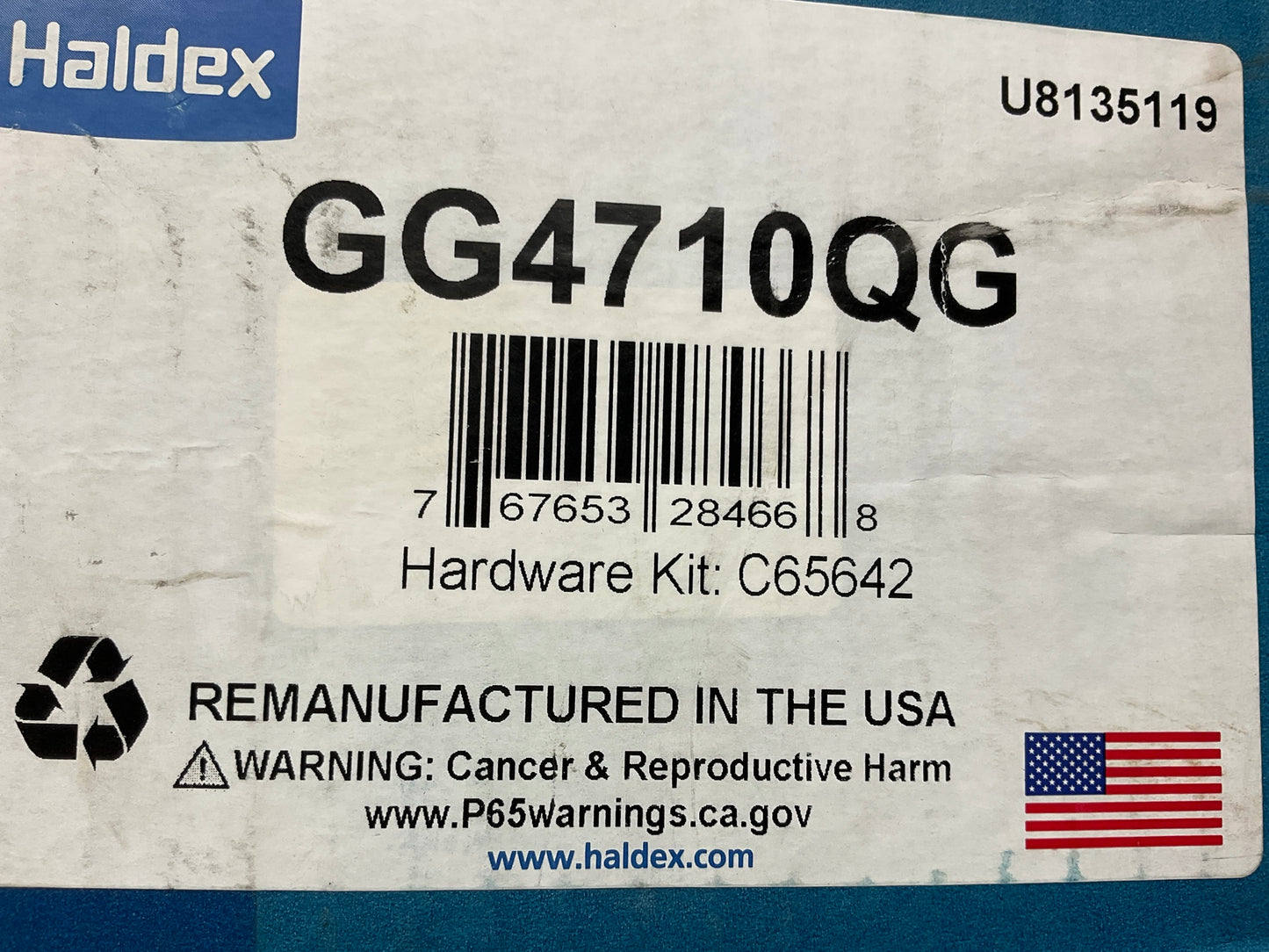 Relined Haldex GG4710QG 15''x8-5/8'' 4710 Brake Shoes 4710Q, 23000 Lbs (23k)