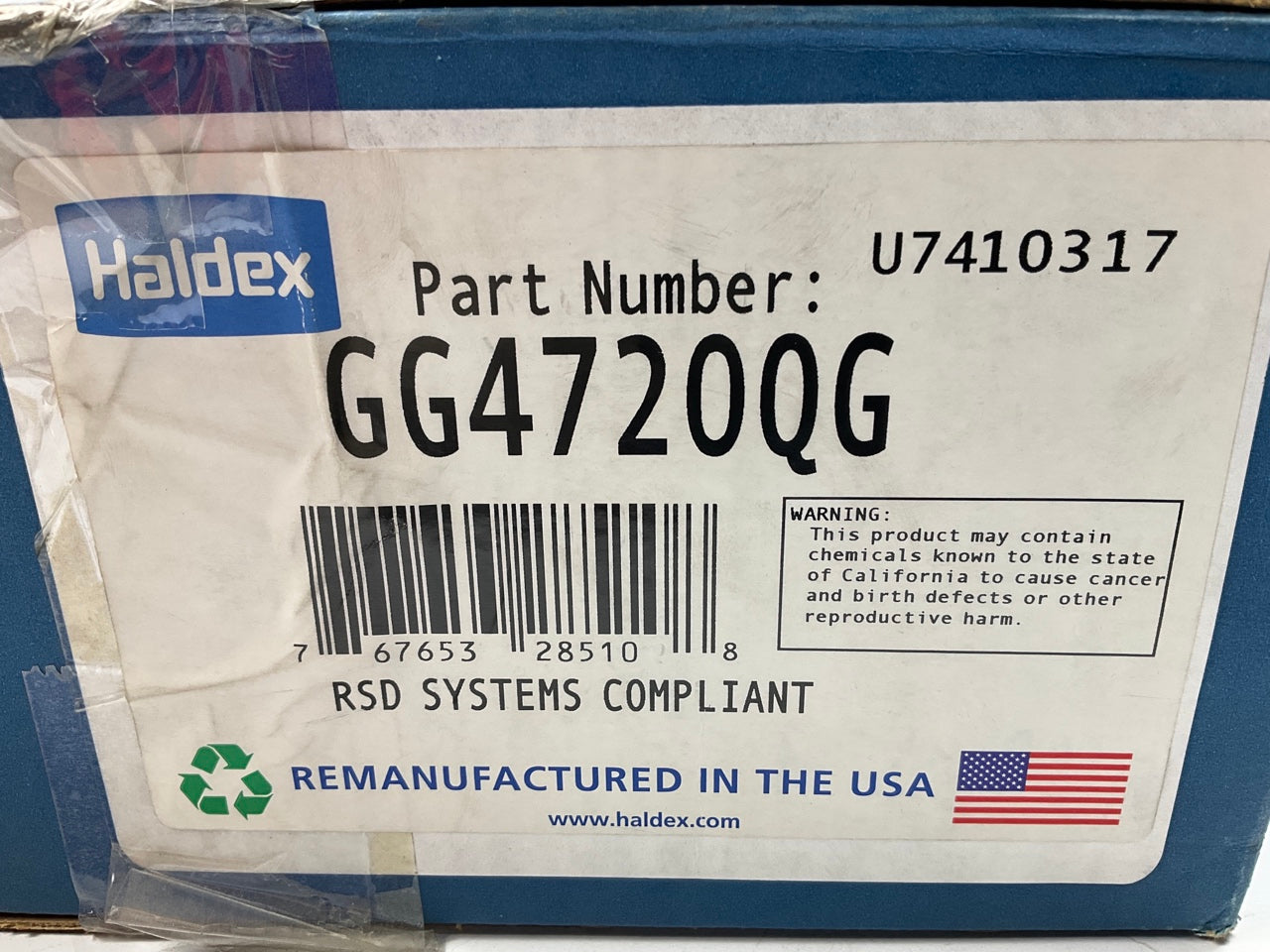 Relined Haldex GG4720QG Front Brake Shoes 16-1/2''x5'', 4720Q, 23000 Lbs (23K LBs)