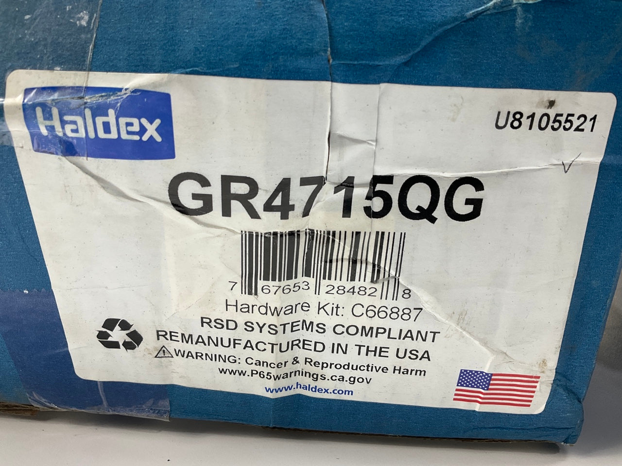 Relined Haldex GR4715QG Brake Shoes Kit 4715Q 16-1/2''x6'', 20K Lbs (20,000 Lbs)