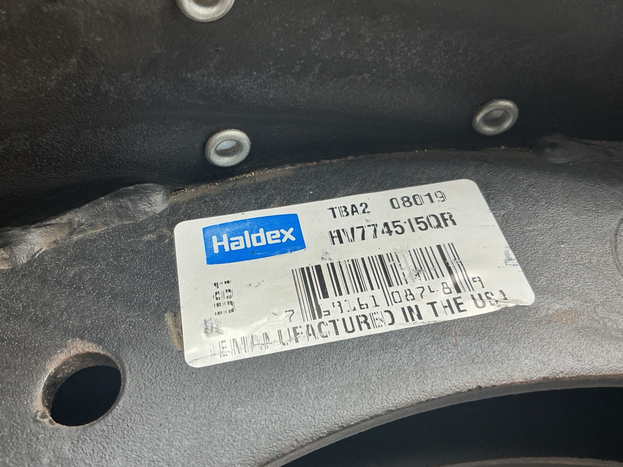 Relined Haldex HV774515QR Brake Shoe 16-1/2'' Meritor ''Q'' Current Design, 20k Lbs