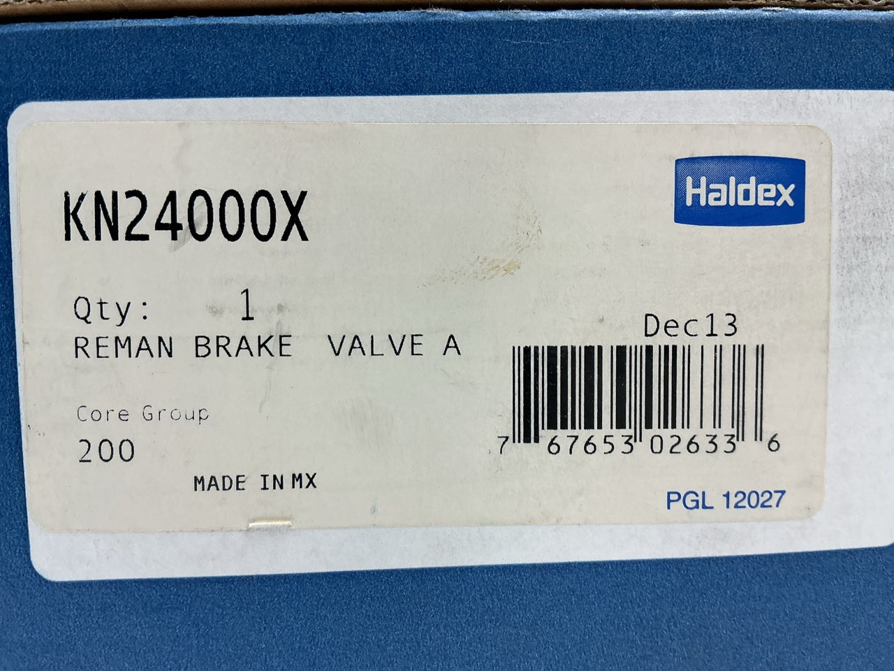 Reman HALDEX KN24000X Auto Drain Air Brake Reservoir Valve KN24000