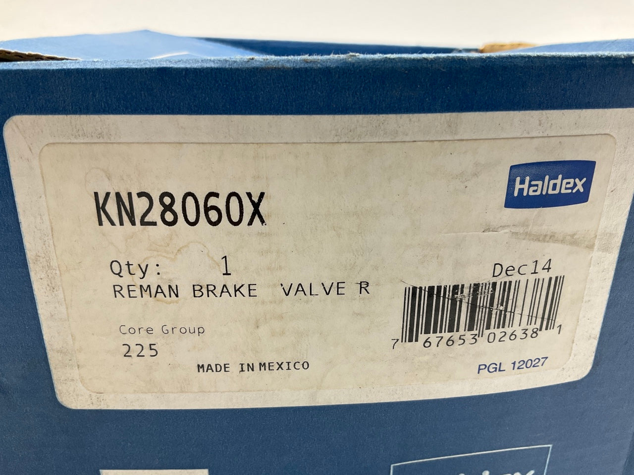 REMAN. Haldex KN28060X Air Brake Relay Valve KN28060