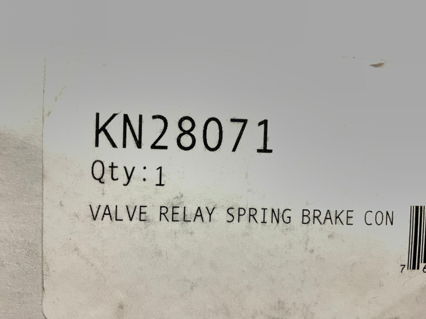REMAN. Haldex KN28071 Air Brake Relay Valve With Anti-Compounding - N30100AD