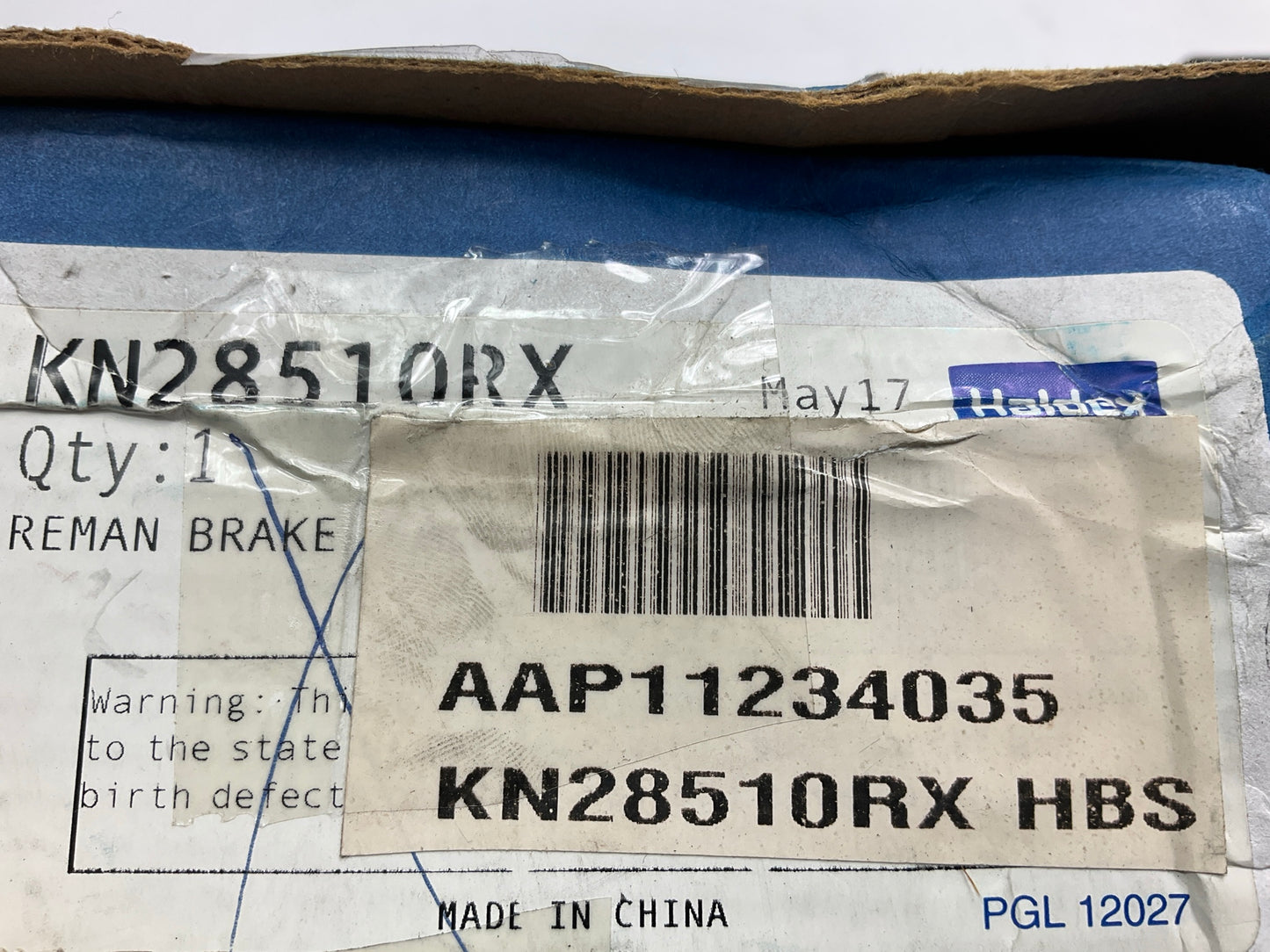 HALDEX KN28510RX Like Nu RG2 Air Brake Relay Valve