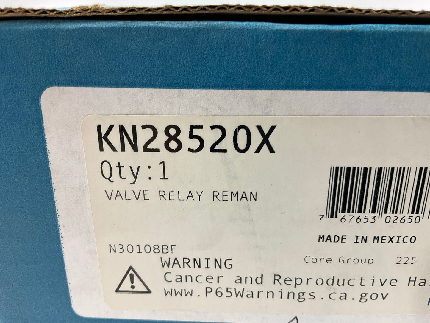 Haldex KN28520X RG2 Air Brake Relay Valve, 1/2'' Supply/Delivery Port