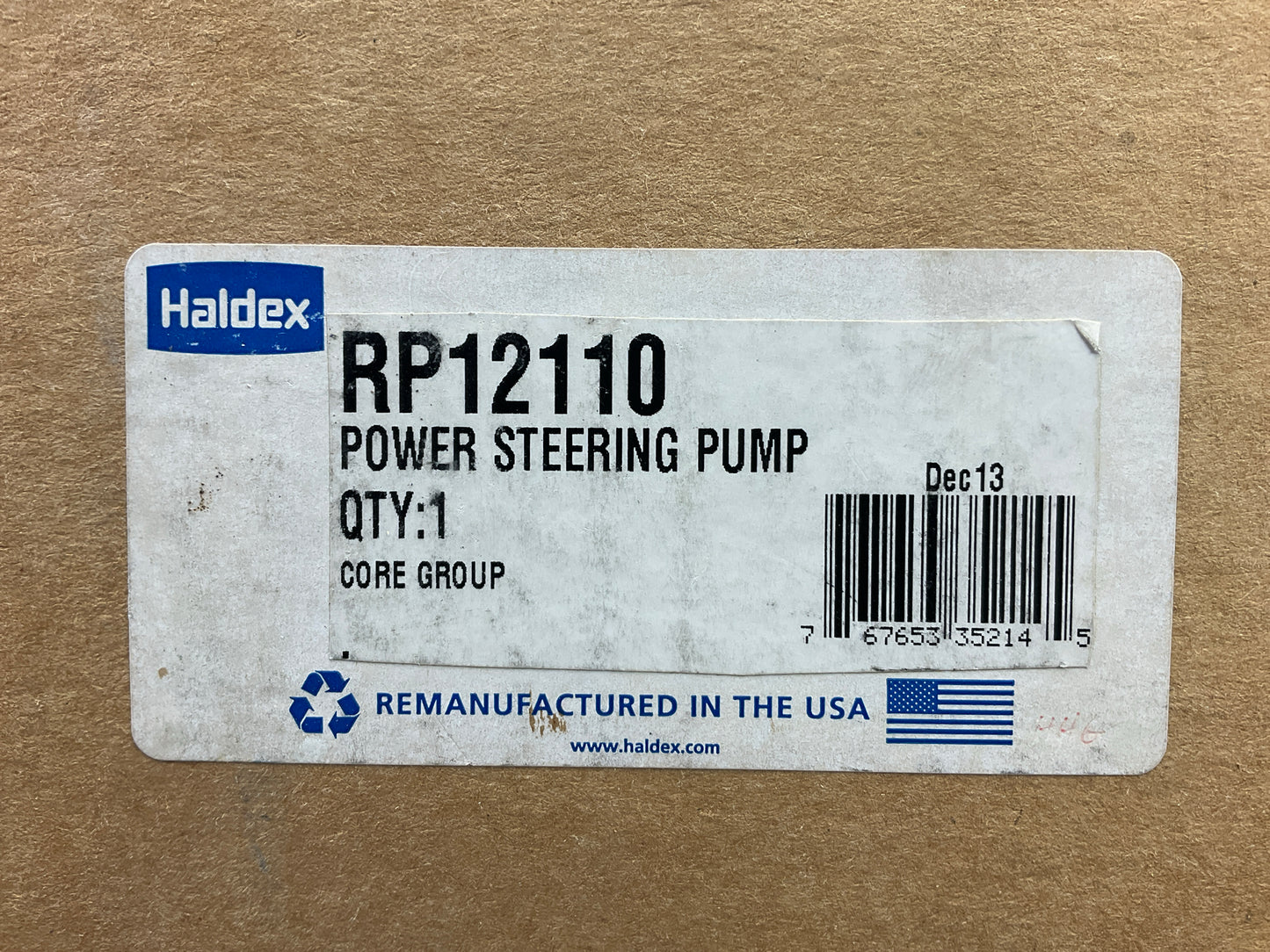 REMAN Haldex RP12110 LF73 Luk Power Steering Pump LF73CRPUB38