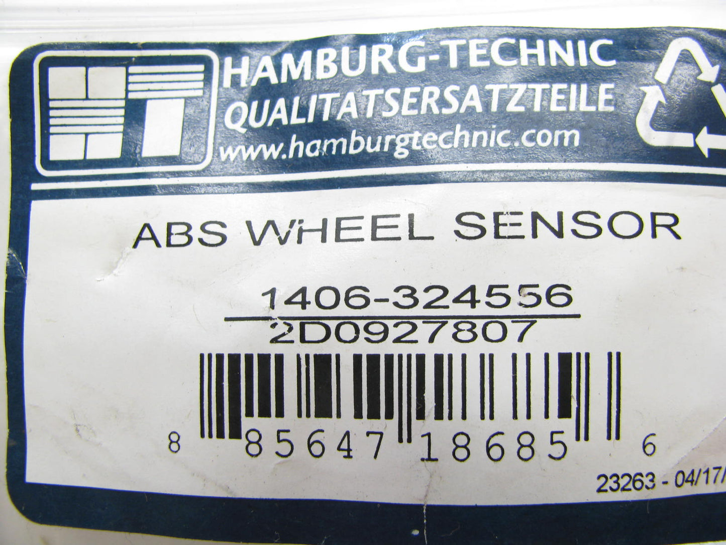Hamburg-technic 1406-324556 Front ABS Wheel Speed Sensor For 2003-06 Sprinter