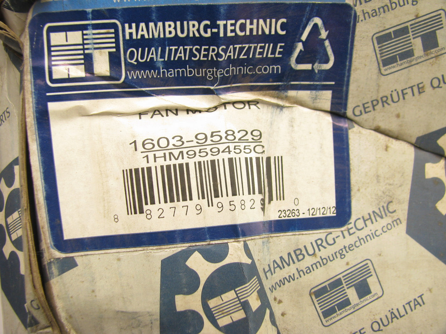 Hamburg-technic 1HM959455C Engine Cooling Auxiliary Fan W/ Motor
