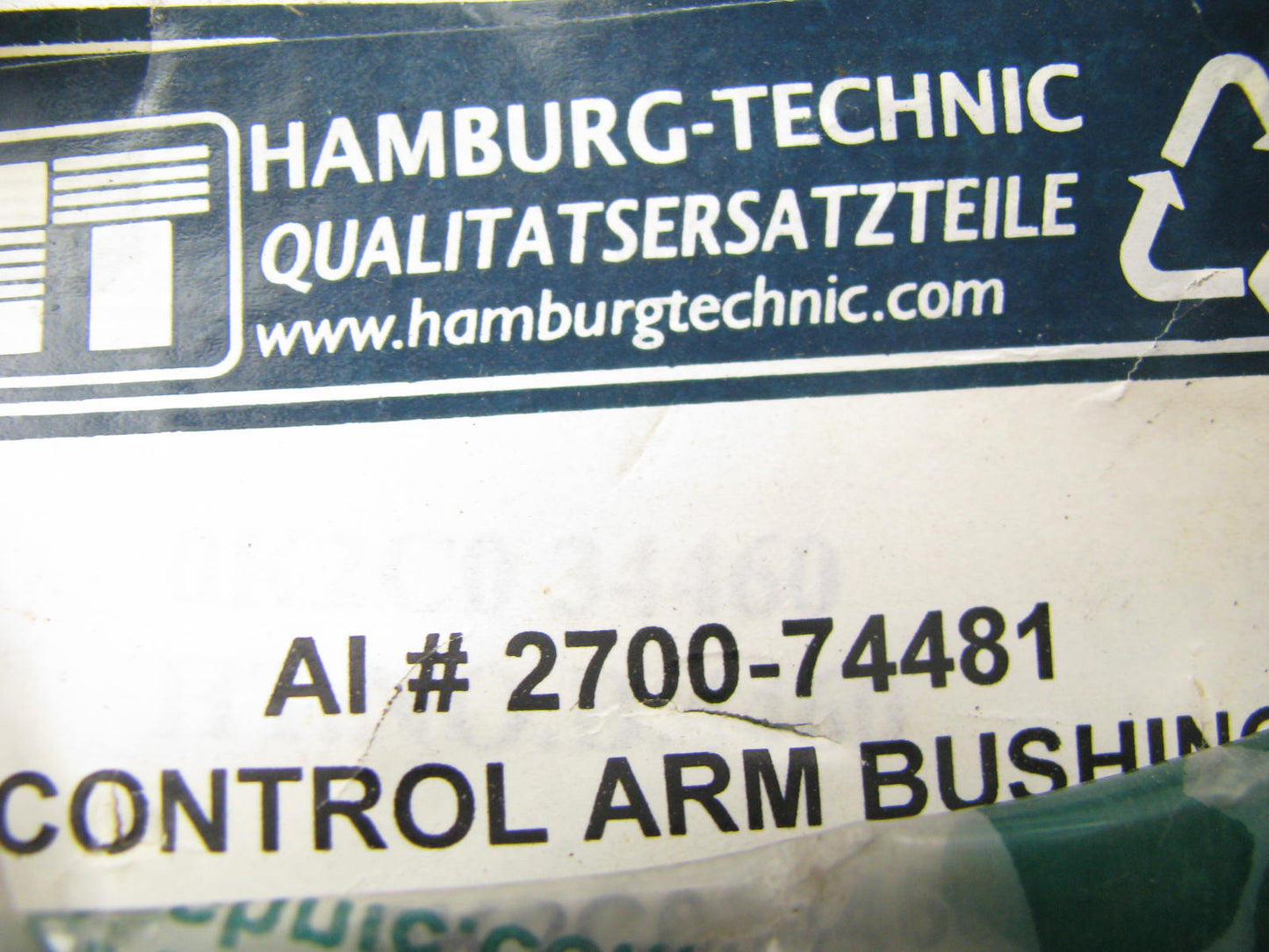(2) Hamburg-technic 2700-74481 Suspension Control Arm Bushing - Front Lower