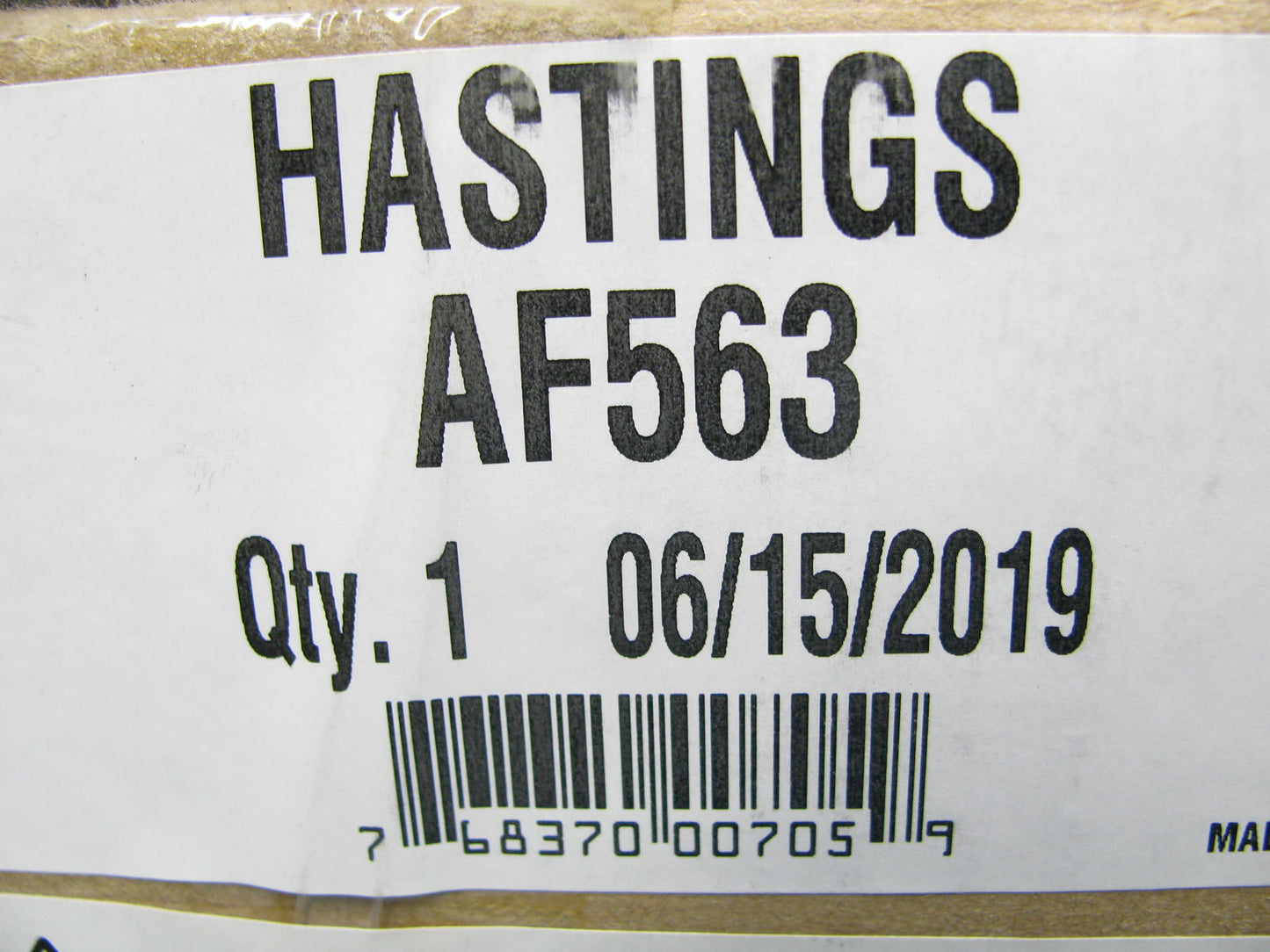 Hastings AF563 Air Filter Replaces 3I-0844 P524835 A53286 42598 70050N