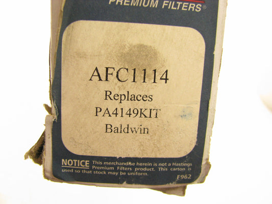 (2) Hastings AFC1114 Cabin Air Filters