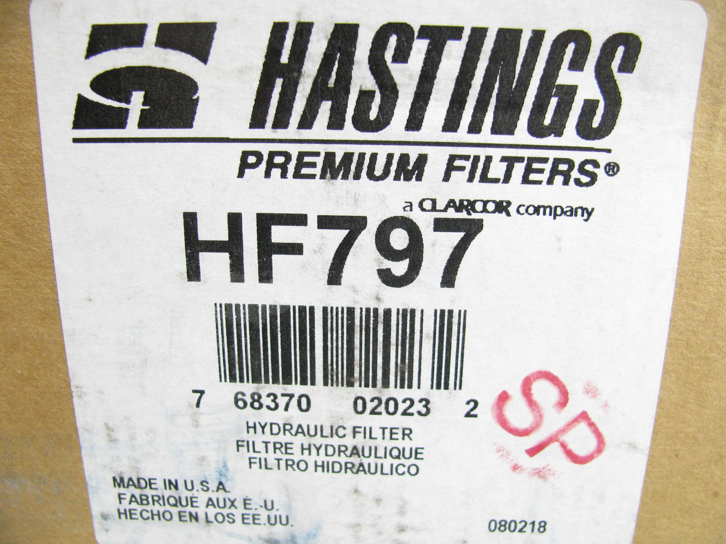 Hastings HF797 Hydraulic Oil Filter Replaces C7036 51533 H54552 LH8539 HF6102