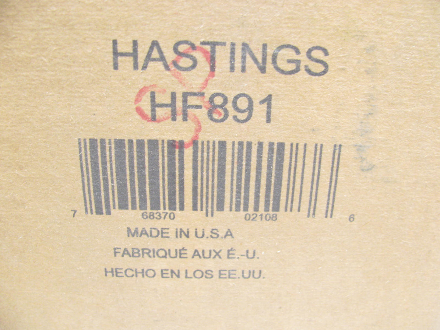 Hastings HF891 Hydraulic Oil Filter Replaces C7060 51524 H65145 LH8543 HF7842