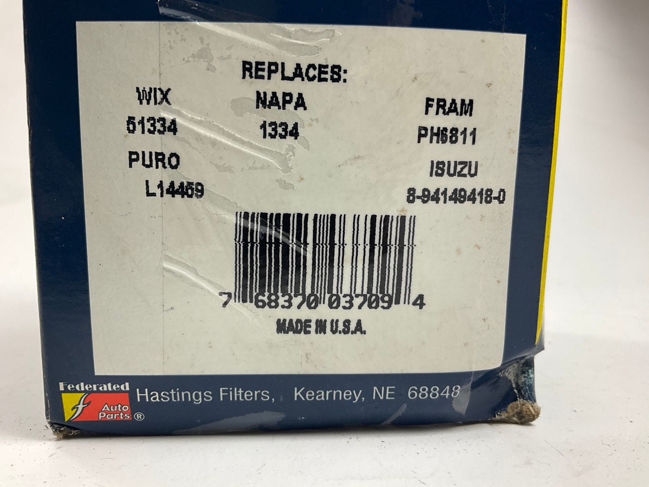 Hastings LF402 Oil Filter Replaces PH3593A 51344 L14459 LFH4978 PF1127