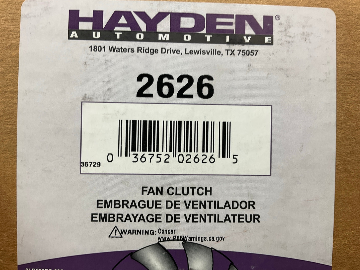 Hayden 2626 Fan Clutch