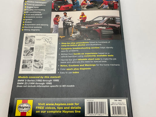 Haynes 18021 Repair Manual For 1992-1998 BMW 3-Series