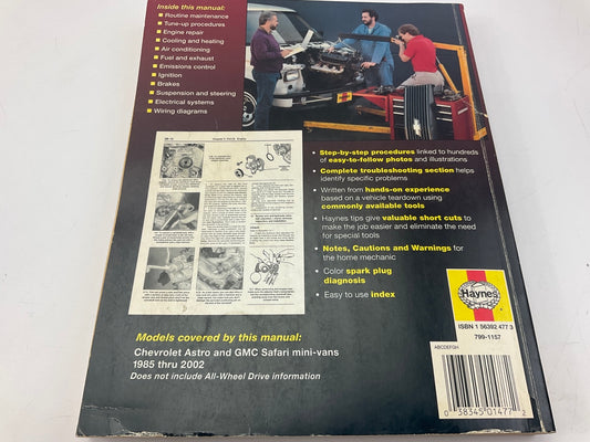 USED - Haynes 24010 Repair Manual For 1985-2003 Chevrolet Astro & GMC Safari