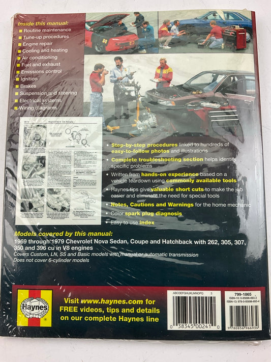 SEALED - Haynes 24059 Repair Manual For 69-79 Chevy Nova 262, 305, 307, 350, 396