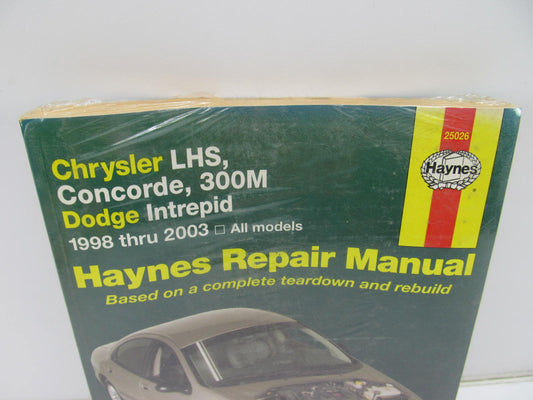 Haynes 25026 Repair Manual For Chrysler 300M, Concorde, Intrepid, & LHS - SEALED