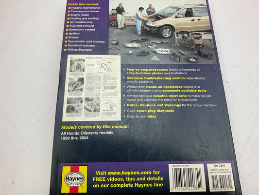 Haynes 42035 Repair Manual For 1999-2010 Honda Odyssey