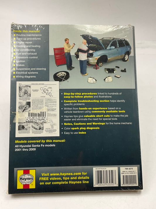 SEALED - Haynes 43050 Repair Manual For 2001-2009 Hyundai Santa Fe